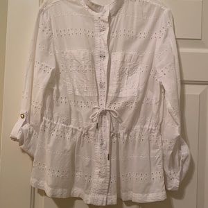 White Eyelet Jacket